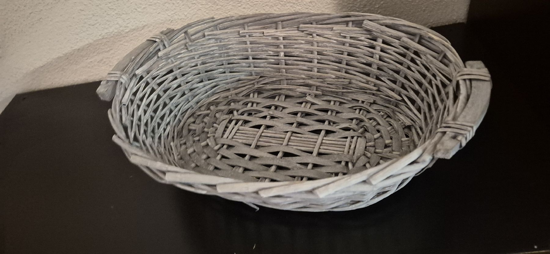 Altro per la casa: Dekorative, graue Korb-Schale ca 30cm Durchmesser – Nuovo (secondo la descrizione) da Schafisheim venduto da LittleZwerg