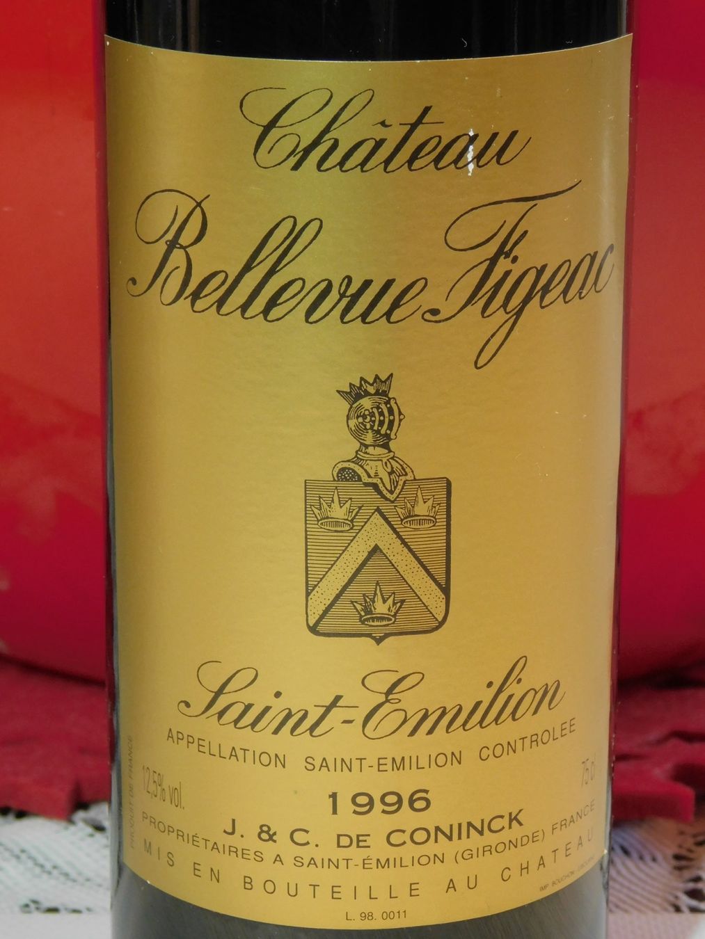 Vino: Chateau Bellevue Figeac 1996er – Nuovo (secondo la descrizione) da Emmenbrücke venduto da Ulisse-22 1