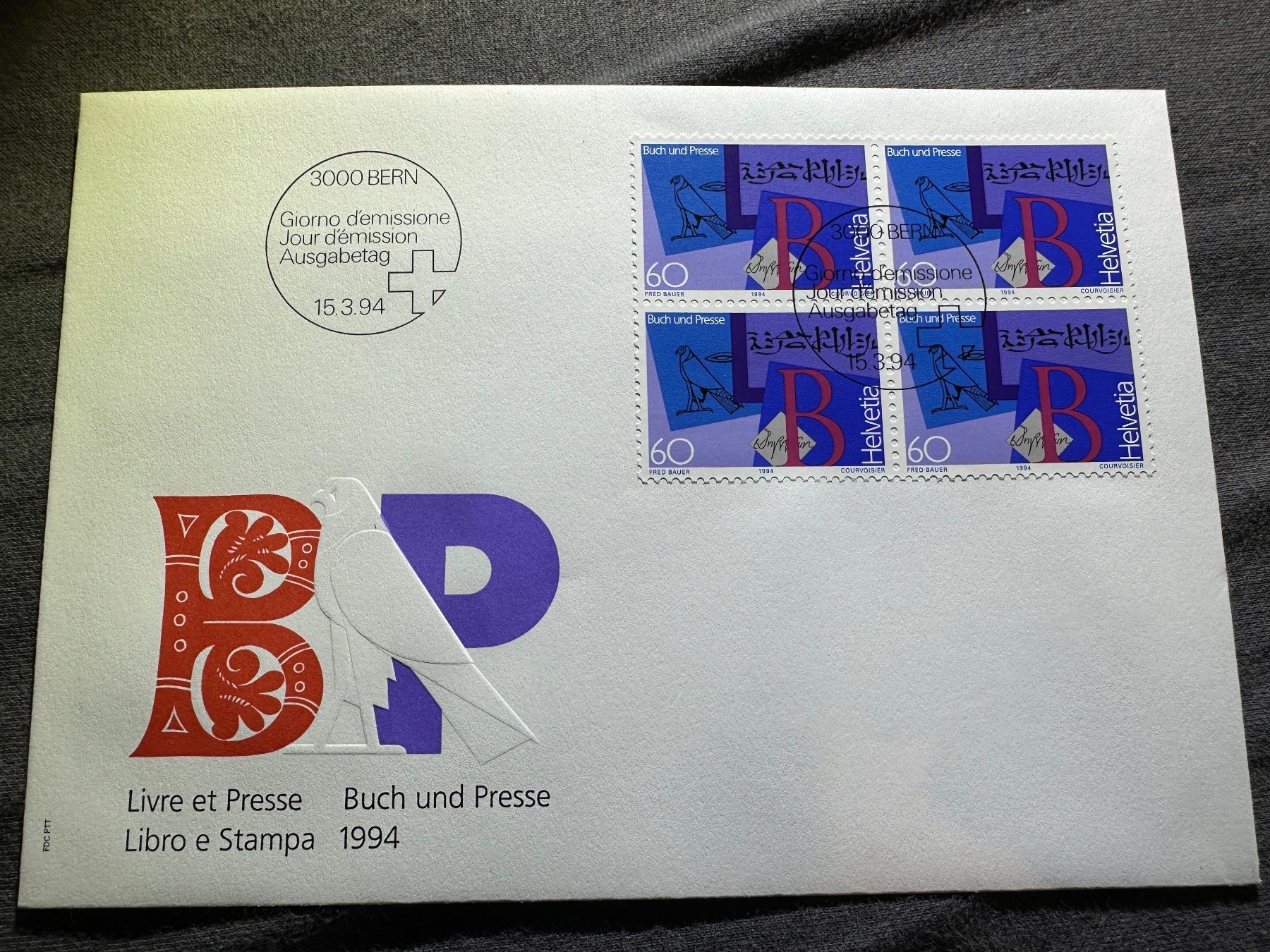 Tutti i francobolli: 1994 FDC Ersttagumschlag – Usato da Stettfurt venduto da 2442
