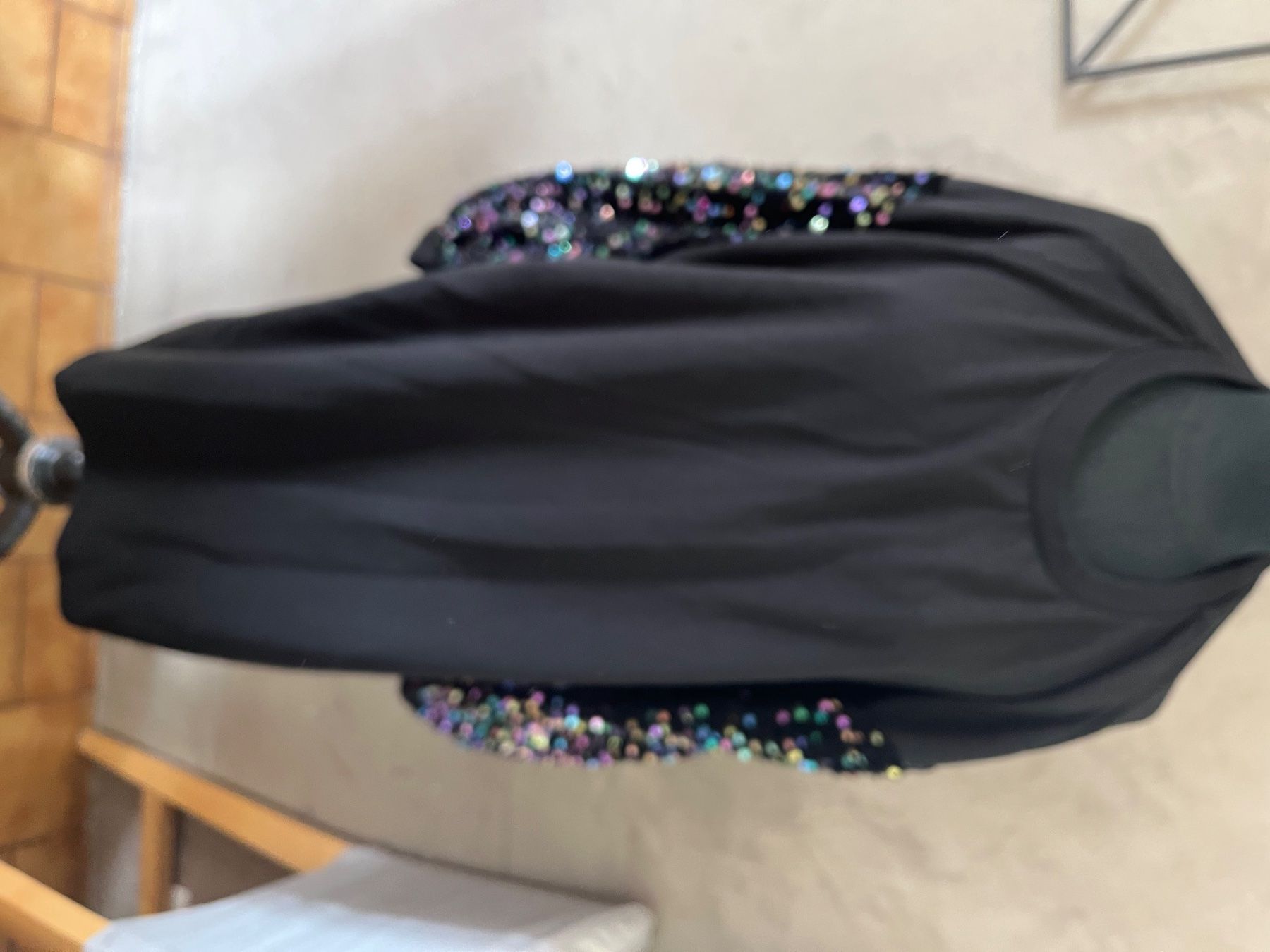 Vestiti: Robe noir strass Taille Xl marina – Usato da Veyrier venduto da kimedovapa