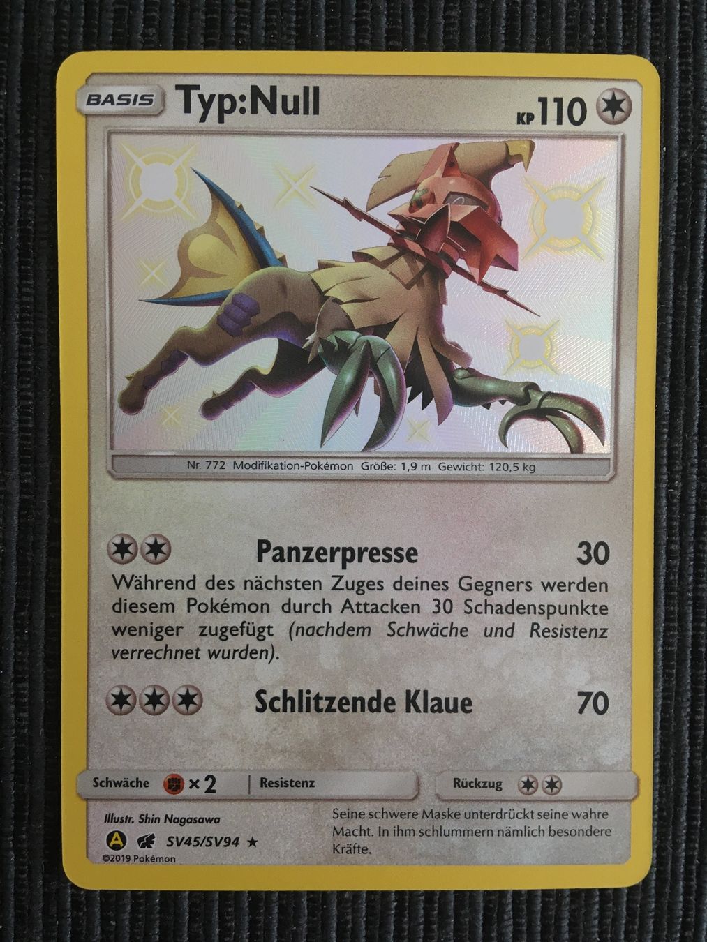 Pokémon Carte collezionabili: Pokemon Typ Null Shiny Hidden Fates Mint Deutsch – Nuovo (secondo la descrizione) da Wabern venduto da Collectfun