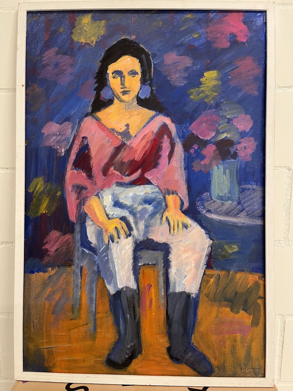 Gemälde: RITA AFFOLTER Ölgemälde Portrait Mädchen signiert – Gebraucht aus Basel von Kaffee_und_Kunst 1