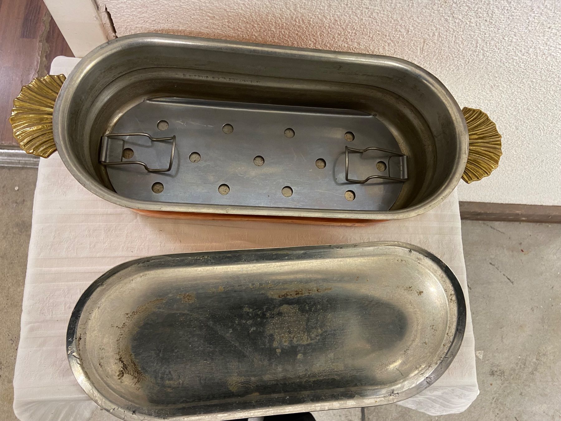 Padelle: FISCHPFANNE AUS KUPFER – Usato da Dietikon venduto da brocki-eyra 1