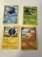 Lot de 4 cartes Pokémon Walrein Leavanny Luxray Archen