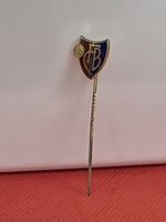 Anstecknadel FC Basel Wappen goldfarben guter Zustand