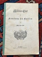 Militär-Etat Kanton St. Gallen 1868 – Offiziers- & Truppenve