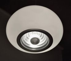 FLOS "Black & White" Pendelleuchte, Design 1965, Space Age