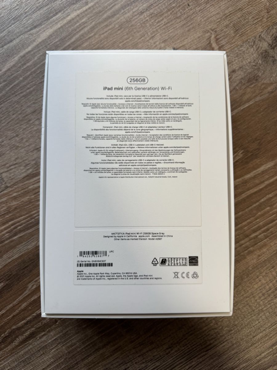 Apple Tablet PC: iPad Mini (6. Generation) - Space Grau 256GB – Gebraucht aus Zürich von yab_78rq 5