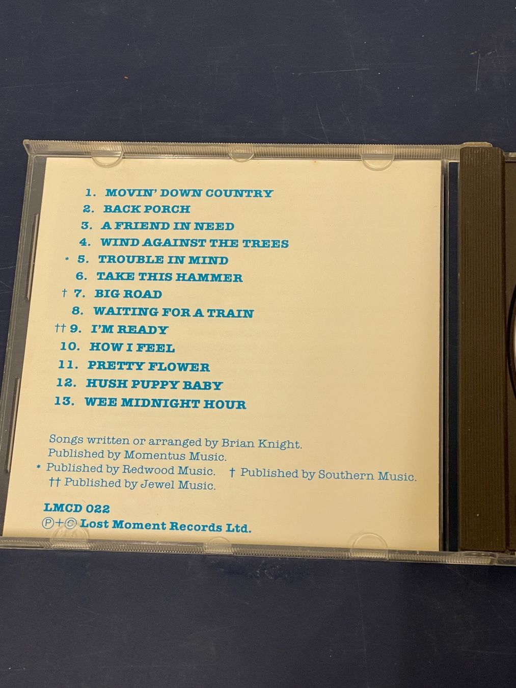 CDs: Brian Knight - Blue Eyed Slide – Gebraucht aus Rüti ZH von alumedien 3