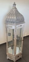 1.15m Shabby Chic Laterne mit 5 hängenden Teelichthalter