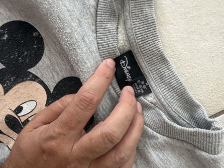 Disney Pullover Mickey Maus grau Grösse M Vintage 