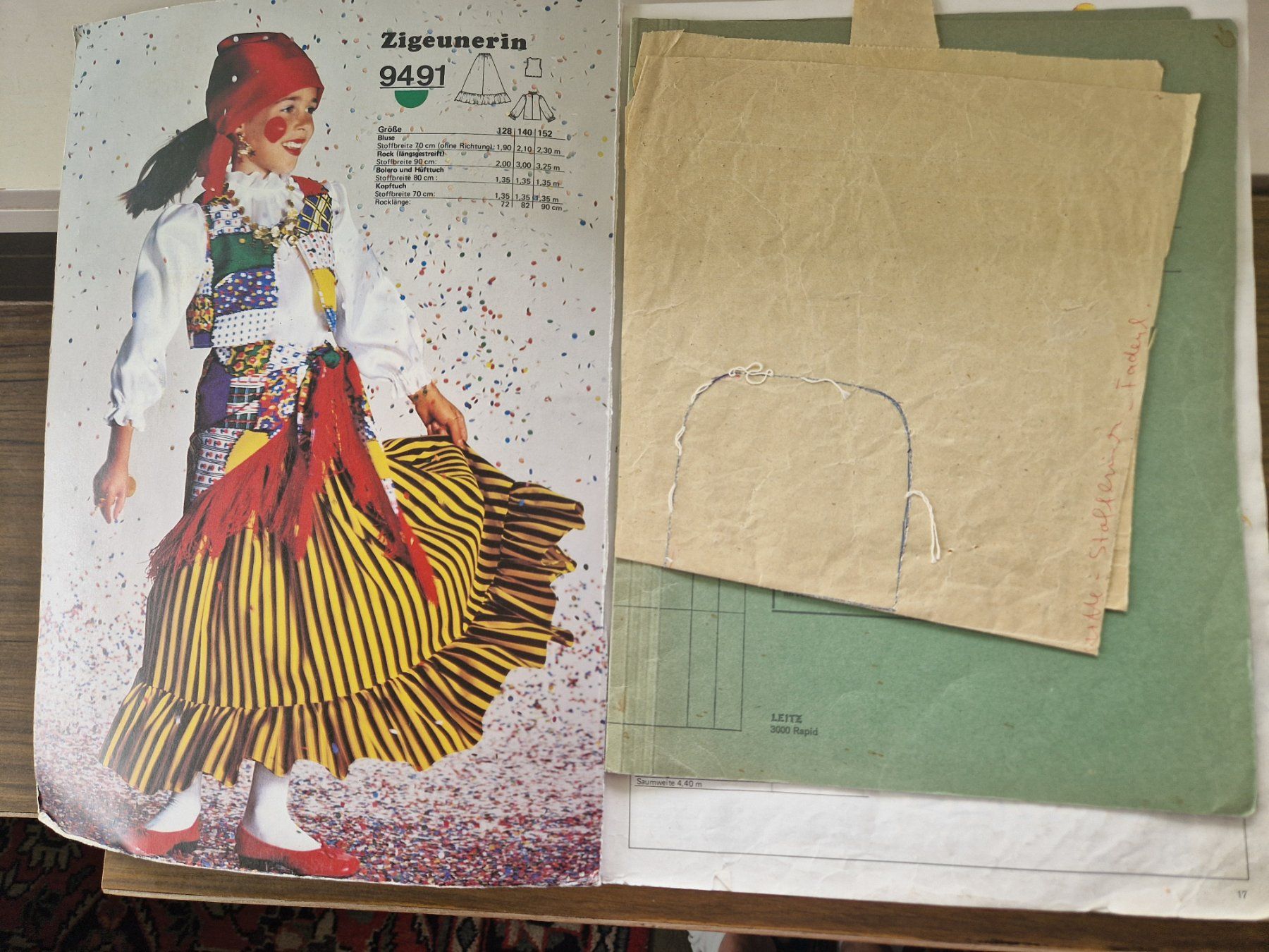 Cartamodelli: Schnittmuster Fasching 1979 Burda – Usato da Mörschwil venduto da lindaswunderkiste 1