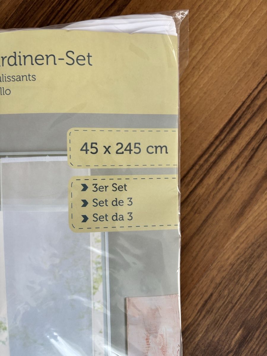 Tende: Schiebegardinenset 3er Pack – Nuovo e nell'imballaggio originale da Büsserach venduto da Zimtstaernli19 2