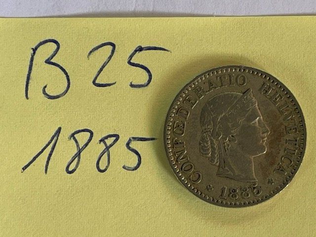 Tutti le monete: 10 Rappen - Schweiz - 1885 – Usato da Niederwil AG venduto da dahu75 1