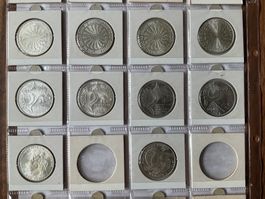 10x 10 DM Olympiade 1972 Silbermünzen