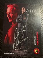 Signierte Sammelkarte Mikael Hakanson SC Bern