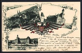 Präge-AK Neuchatel, Chateau et Collegia