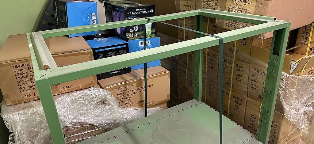 Scaffali: massives Schäfer Metallregal b105xt63xh148cm – Usato da Necker venduto da liq24 3