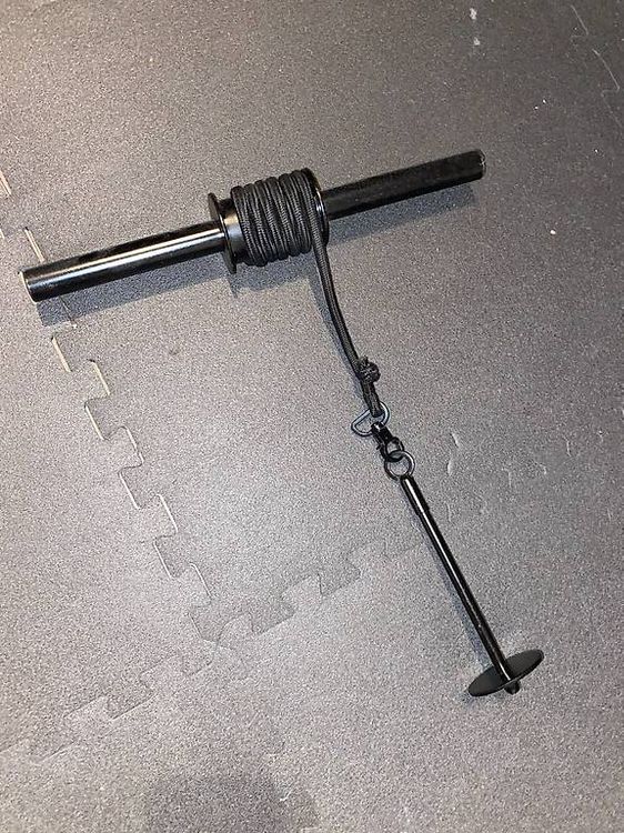 MuscleForge Appareil Entraînement Avant-Bras Wrist Roller - Outil Musculation Poignet Et Force Préhension Jusqu'à 60kg