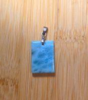 Top Larimar Anhänger mit Metallöse