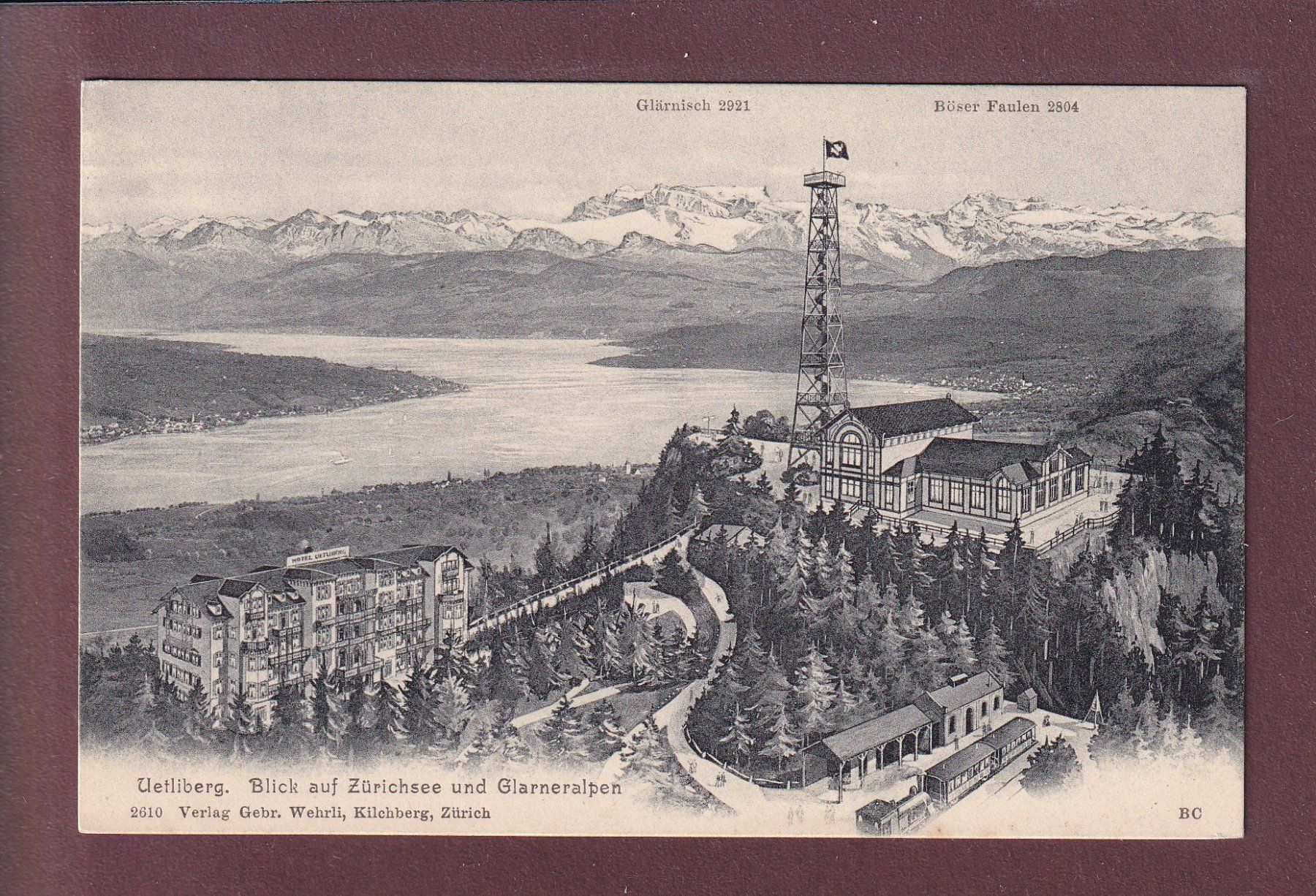 Cartoline postali: UETLIBERG - Zürichsee – Usato da Pully venduto da nicecards