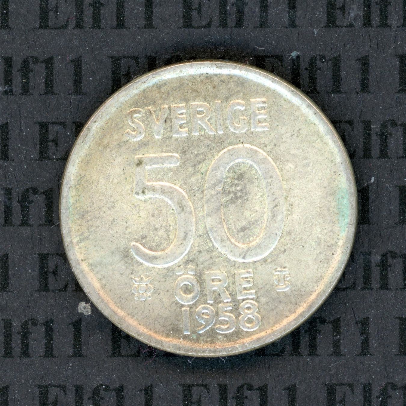 Alle Münzen: SEK___0.50 1958 vz 50 Öre – Gebraucht aus Widnau von Elf11