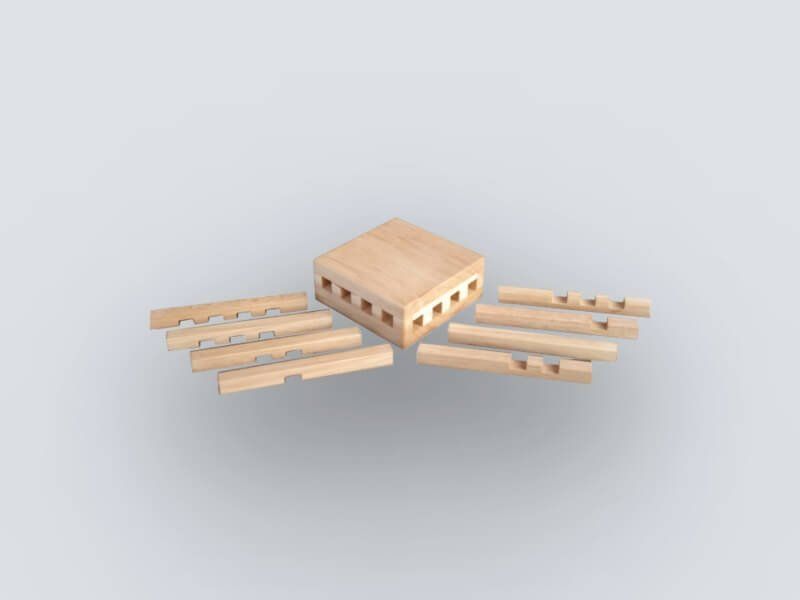 Puzzle: Schloss – Das raffinierte Stäbchen-Puzzle – Nuovo e nell'imballaggio originale da Niederbipp venduto da A_d_i
