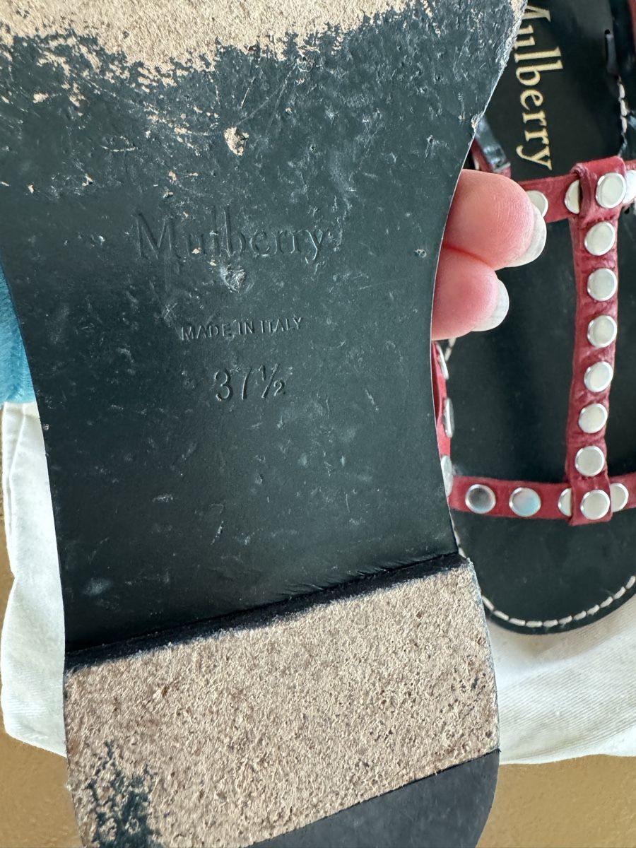 Mulberry Scarpe da donna: Mulberry Sandalen mit Nieten – Usato da Schöftland venduto da Guccigirl 3