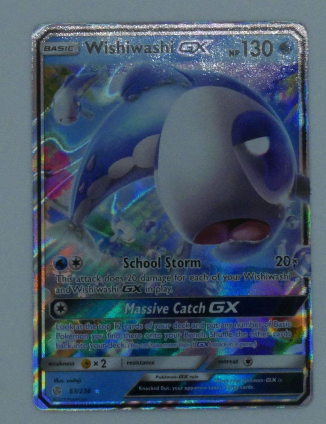 Pokémon Carte collezionabili: Wishiwashi GX – Usato da Genève venduto da Cardtreasure