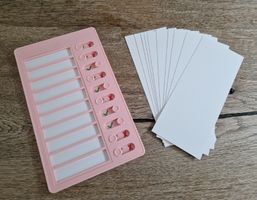 Pink To Do Liste für Kinder NEU inkl. Ersatzkarten