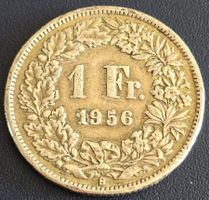 Schweizer Münze 1 Franken 1956 B guter Zustand