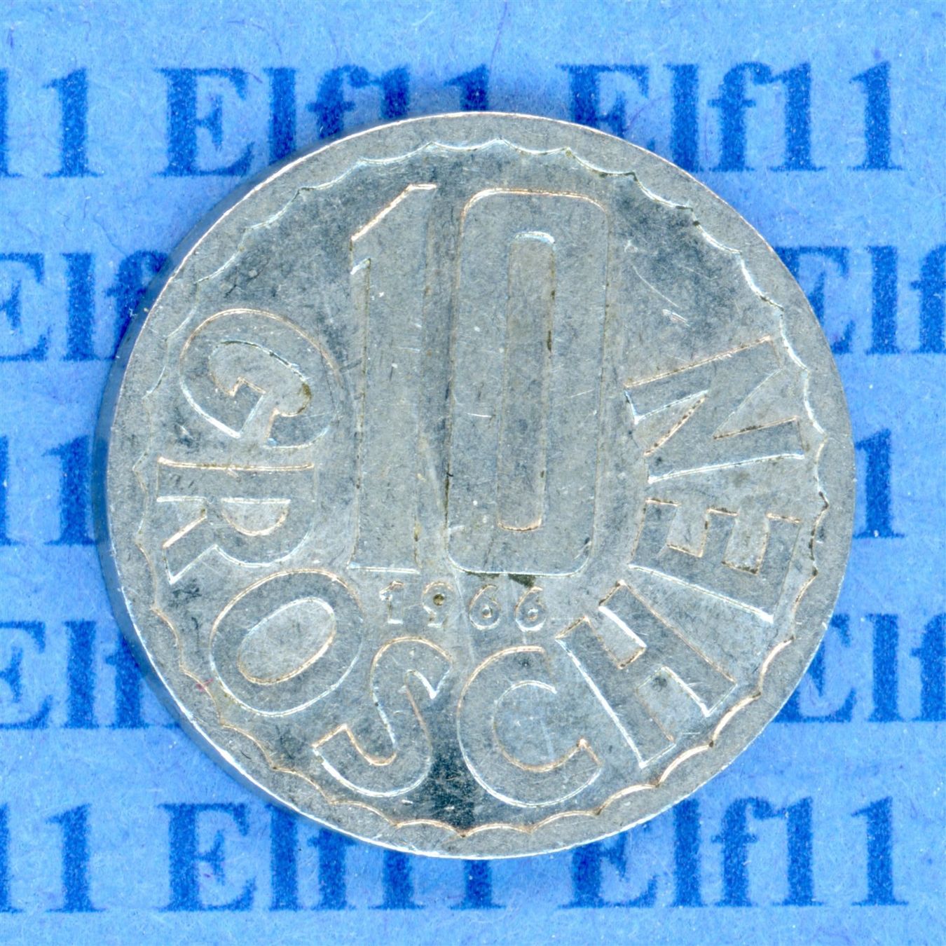 Tutti le monete: ATS___0.10 1966 ss 10 Groschen – Usato da Widnau venduto da Elf11
