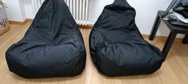 Sitzsack schwarz 2 Stk. guter Zustand Indoor/Outdoor