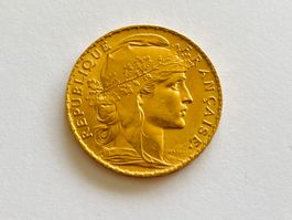 ⭐ 20 Francs - Frankreich - Jahrgang 1907 - Top!