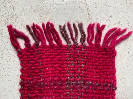 Schal - Handgewoben - Pink
