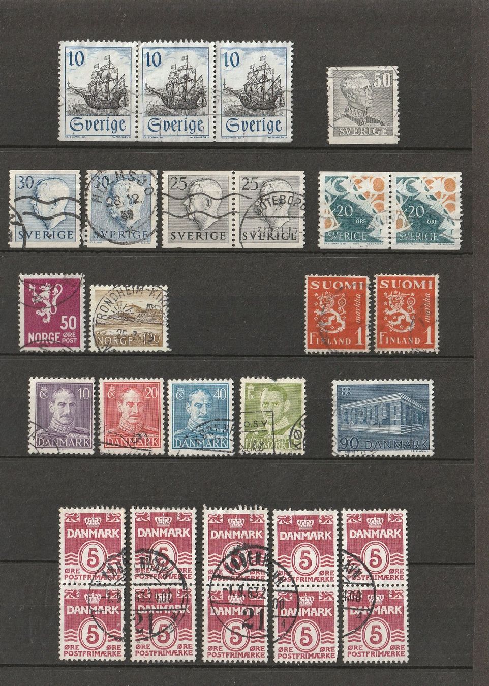 Tutti i francobolli: Briefmarken - SE, NO, FI, DNK – Usato da Basel venduto da chrisKB