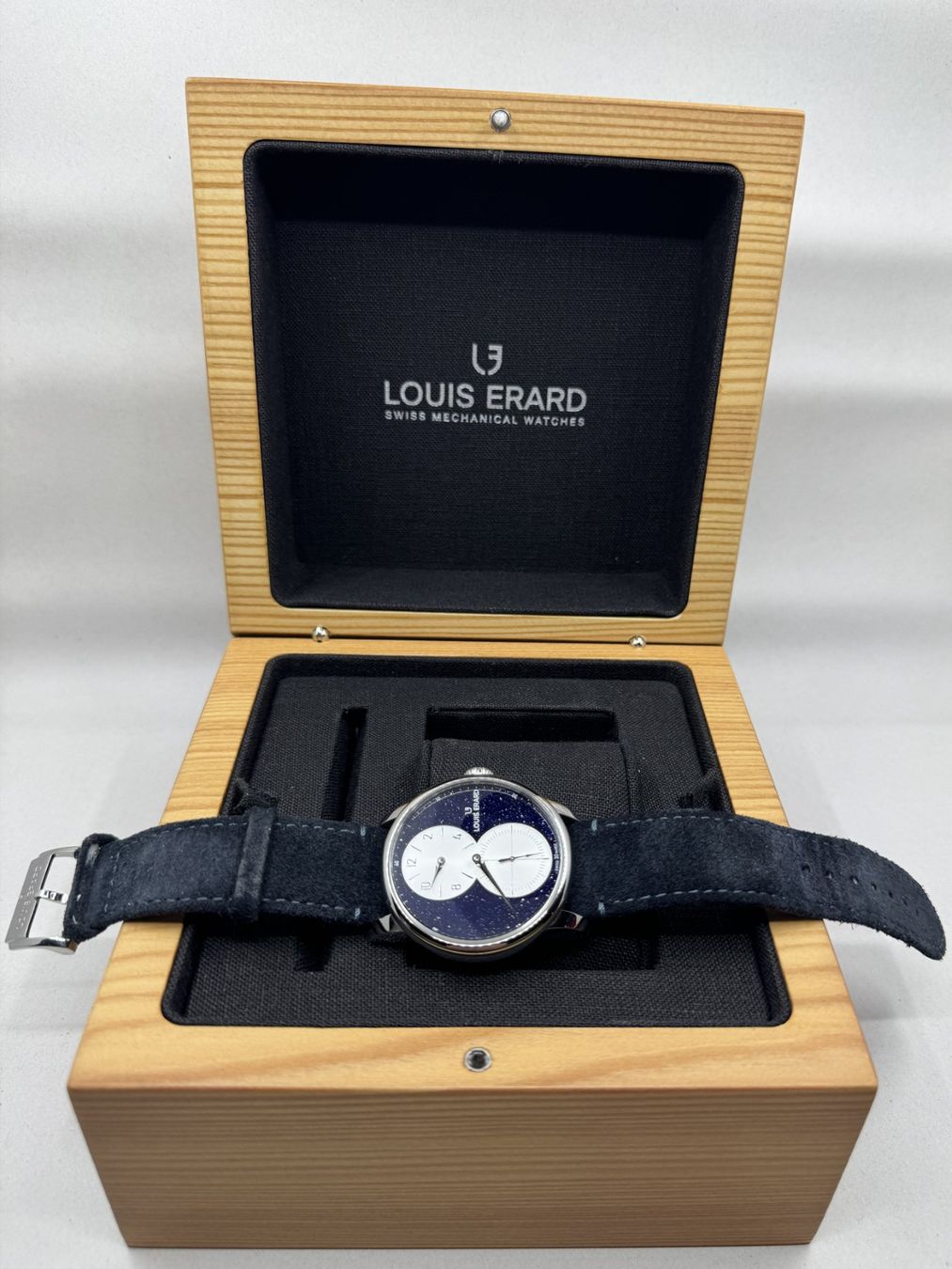Louis Erard Orologi: Louis Erard Excellence Régulateur Aventurine – Usato da La Chaux-de-Fonds venduto da raguusa2 4