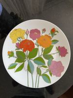 Rosenthal Wandteller Goldrand signiert W. Bauer 33cm