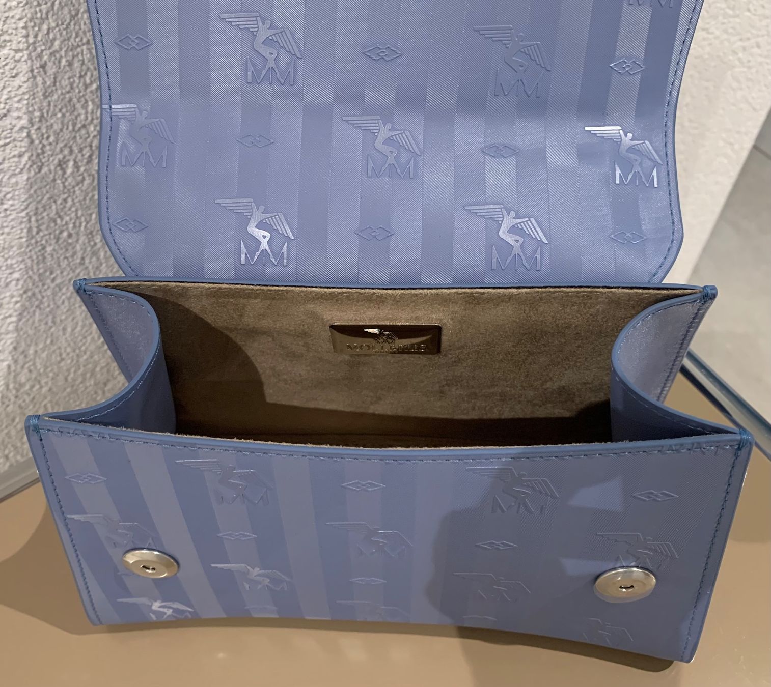 Maison Mollerus Taschen für Damen: MAISON MOLLERUS Romont sky metallic silber, NEU – Neu und originalverpackt aus Mettmenstetten von srca 3