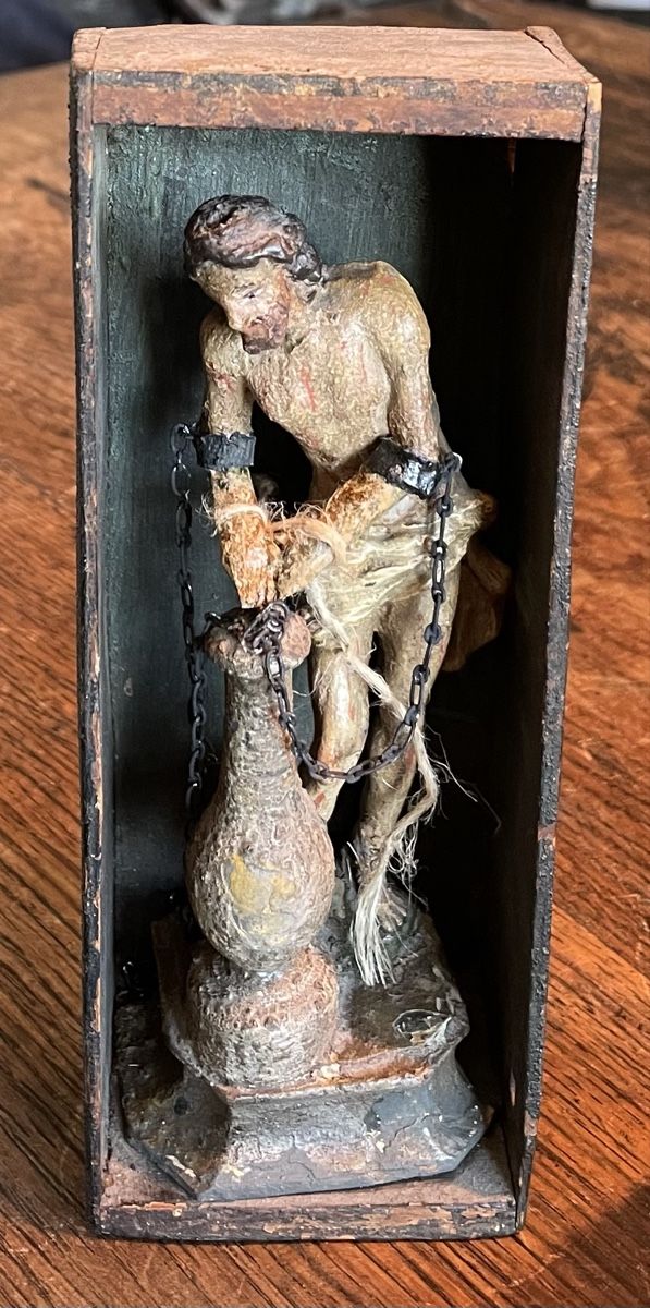 Figurines: Antike Figur Jesus am Pranger – D'occasion à Rorschacherberg par farmer61 1