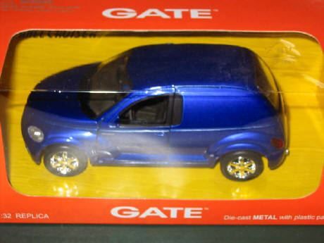 Chrysler Modellini d'auto: Chrysler Panel Cruiser blau metallic * Gate 1:32 – Nuovo e nell'imballaggio originale da Hornussen venduto da Amw 2