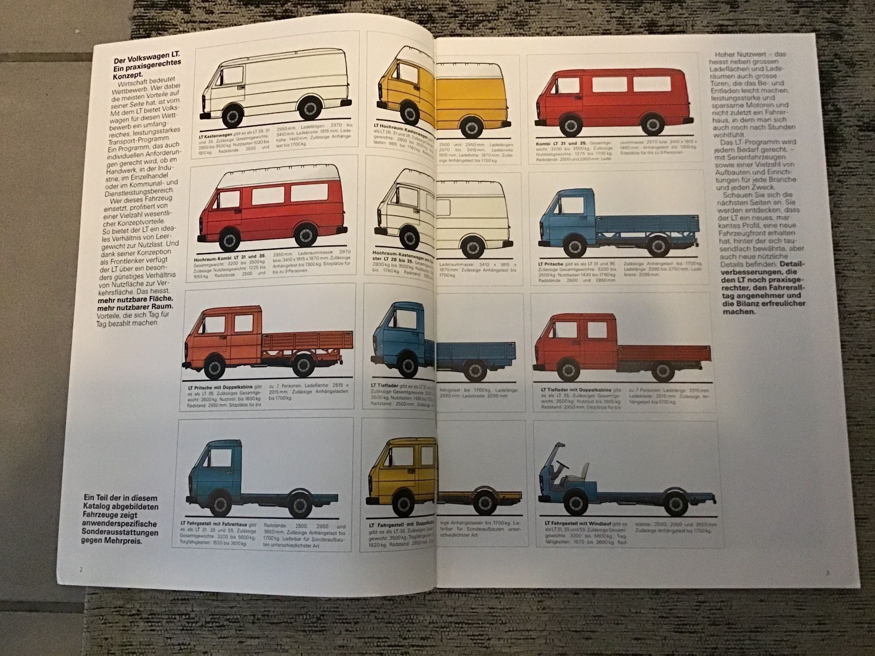VW Documenti: VW LT Verkaufsprospekt August 1994 – Usato da Scherzingen venduto da Starseller62 1