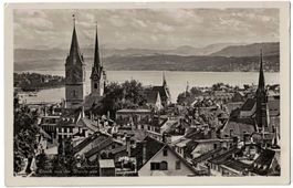 Zürich von der Urania aus, um 1930