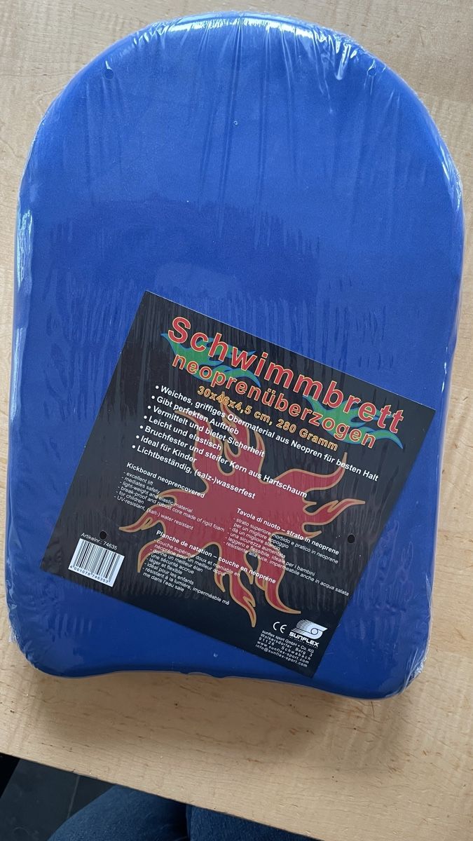 Tavole da surf e di nuoto: Schwimmbrett Sunflex, blau – Nuovo e nell'imballaggio originale da Aeschlen venduto da Cottage 1