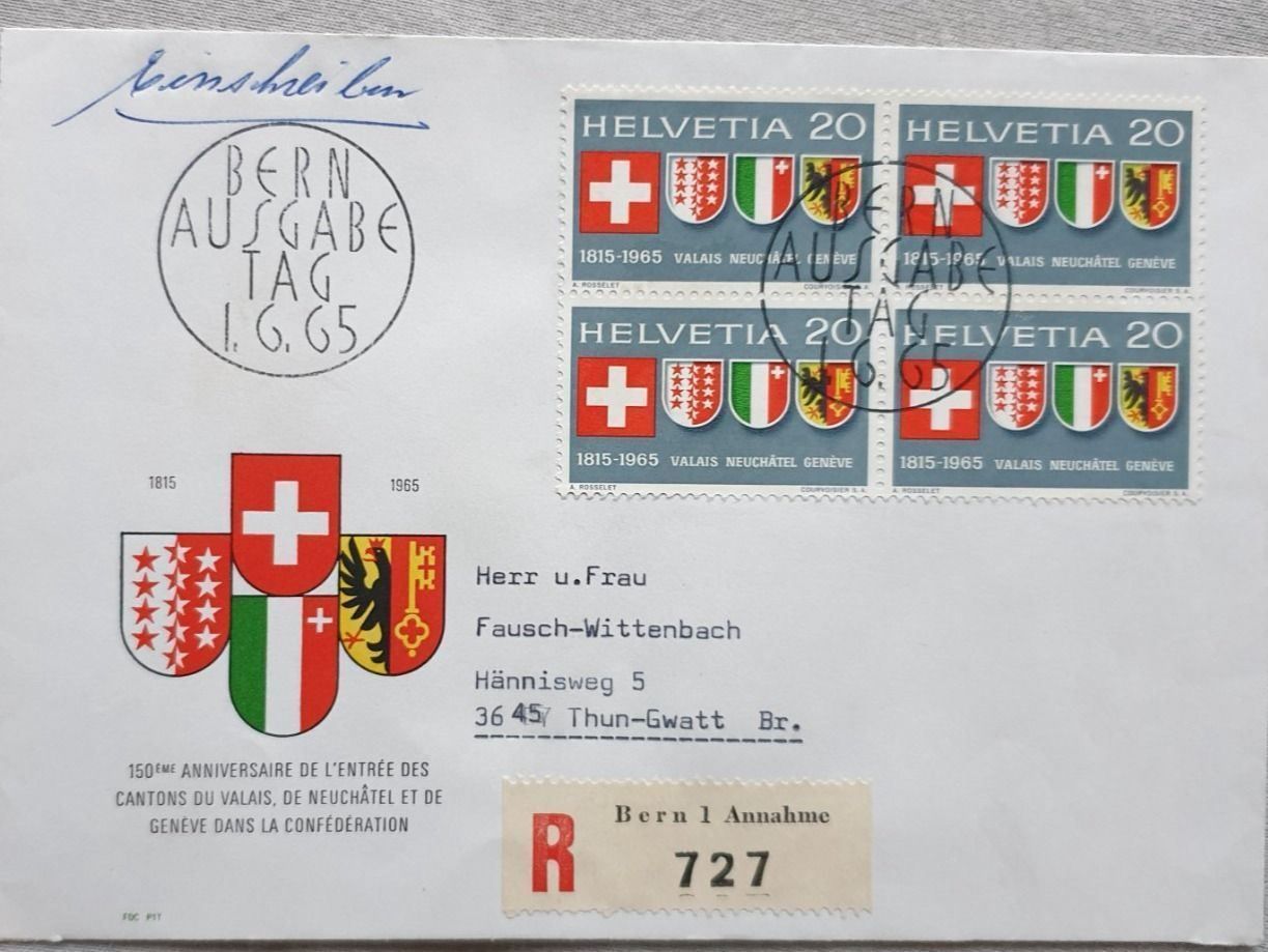 Tutti i francobolli: (528) 2 schöne ET-Briefe von 1965 – Usato da Schwarzhäusern venduto da Inot3 2