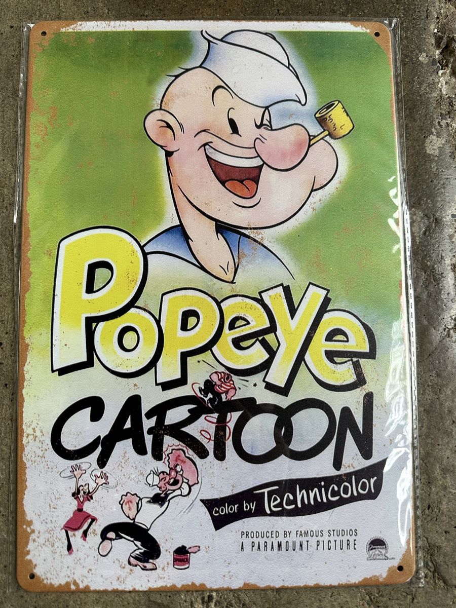 Schilder: Popeye Cartoon – Neu (gemäss Beschreibung) aus Reinach AG von rares75