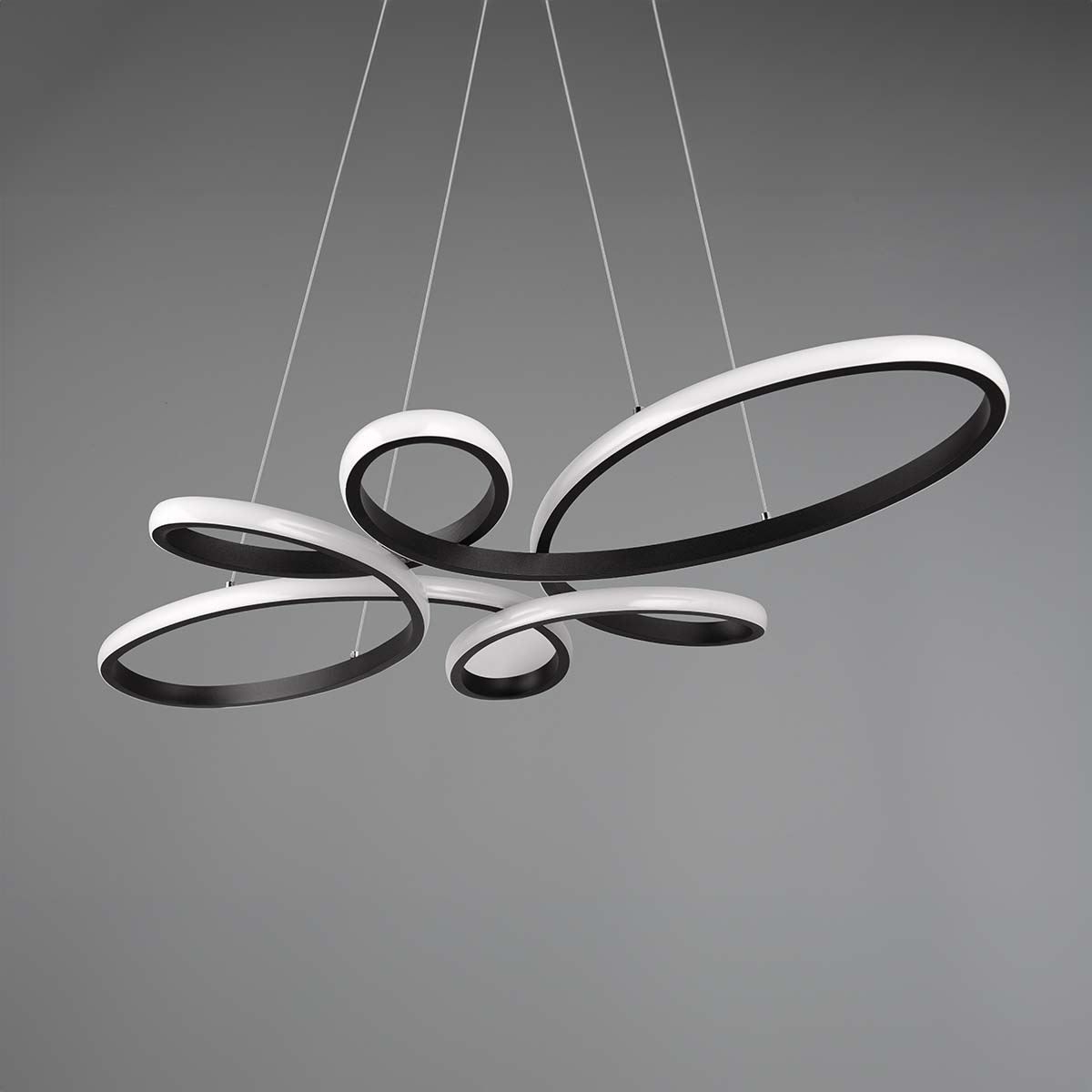 Lampadari & plafoniere: LED Pendelleuchte, Schwarz, 83 x 45 cm – Nuovo (secondo la descrizione) da Kreuzlingen venduto da Smart-Light 8