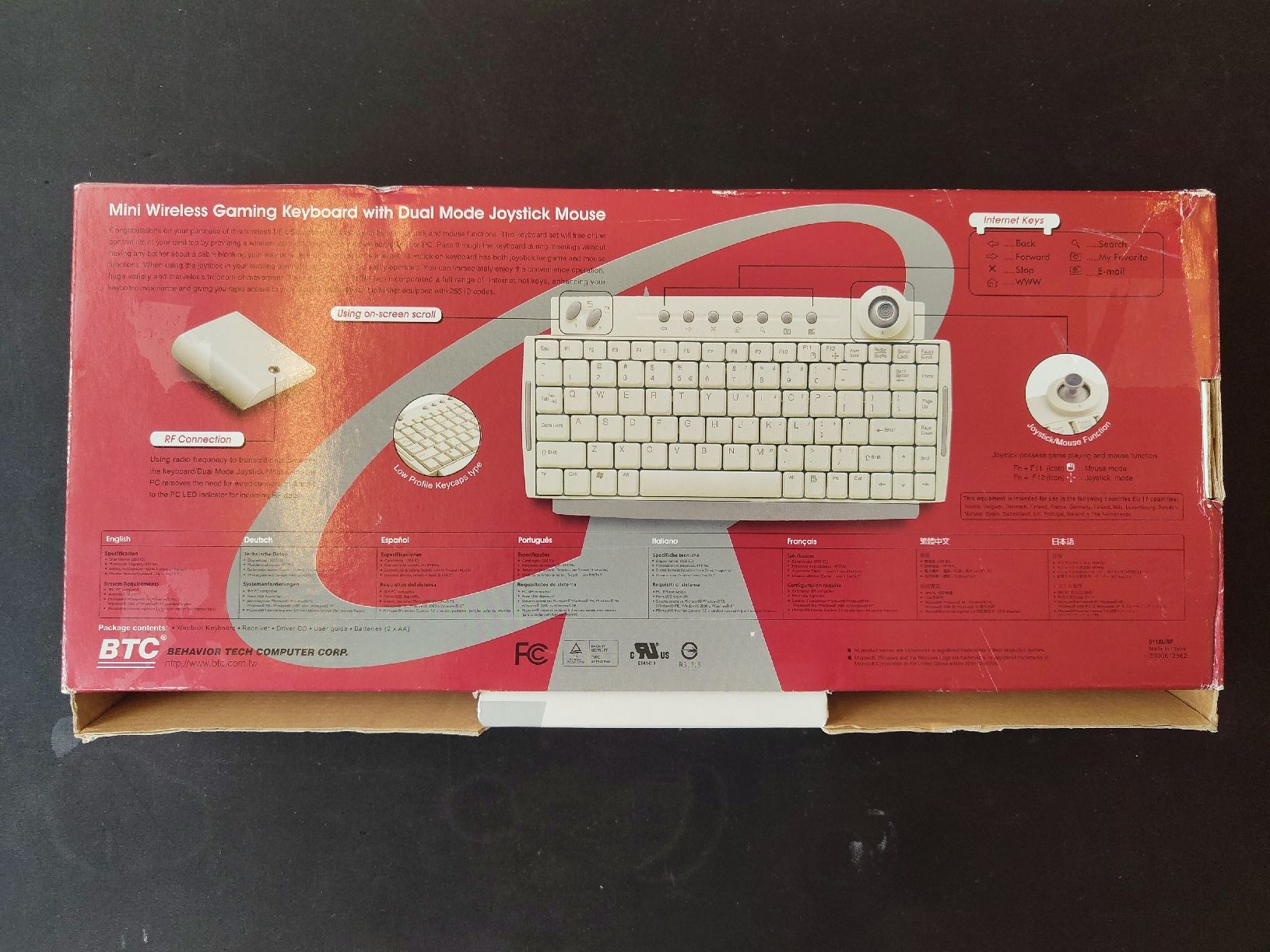 Tastiere: Vintage wireless keyboard BTC 9116URF – Usato da Vevey venduto da TAP 1
