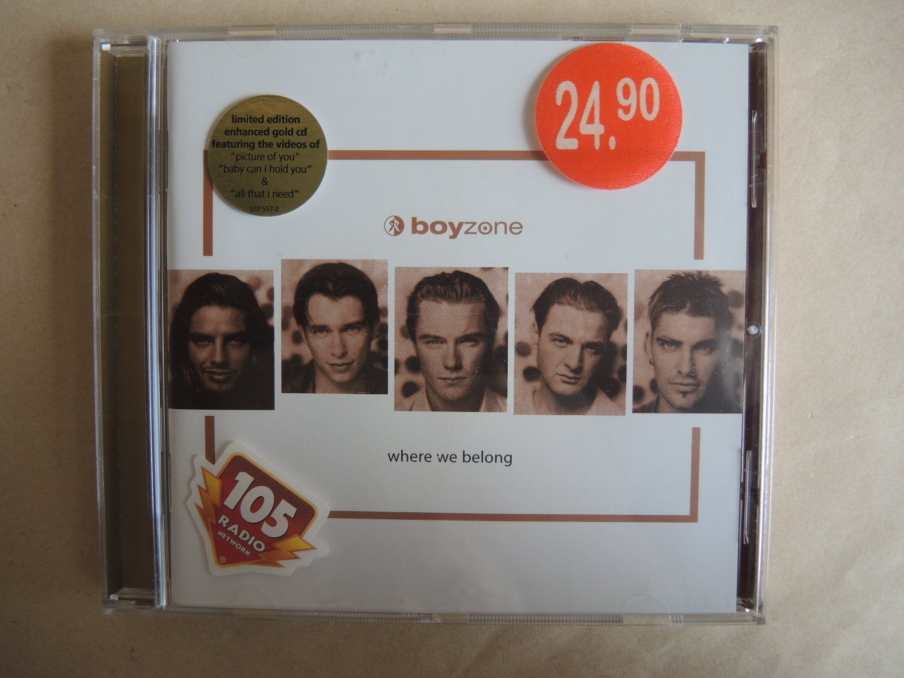 CD: Boyzone Where We Belong CD Limited Edition Gold – Usato da Rorschach venduto da maeck8