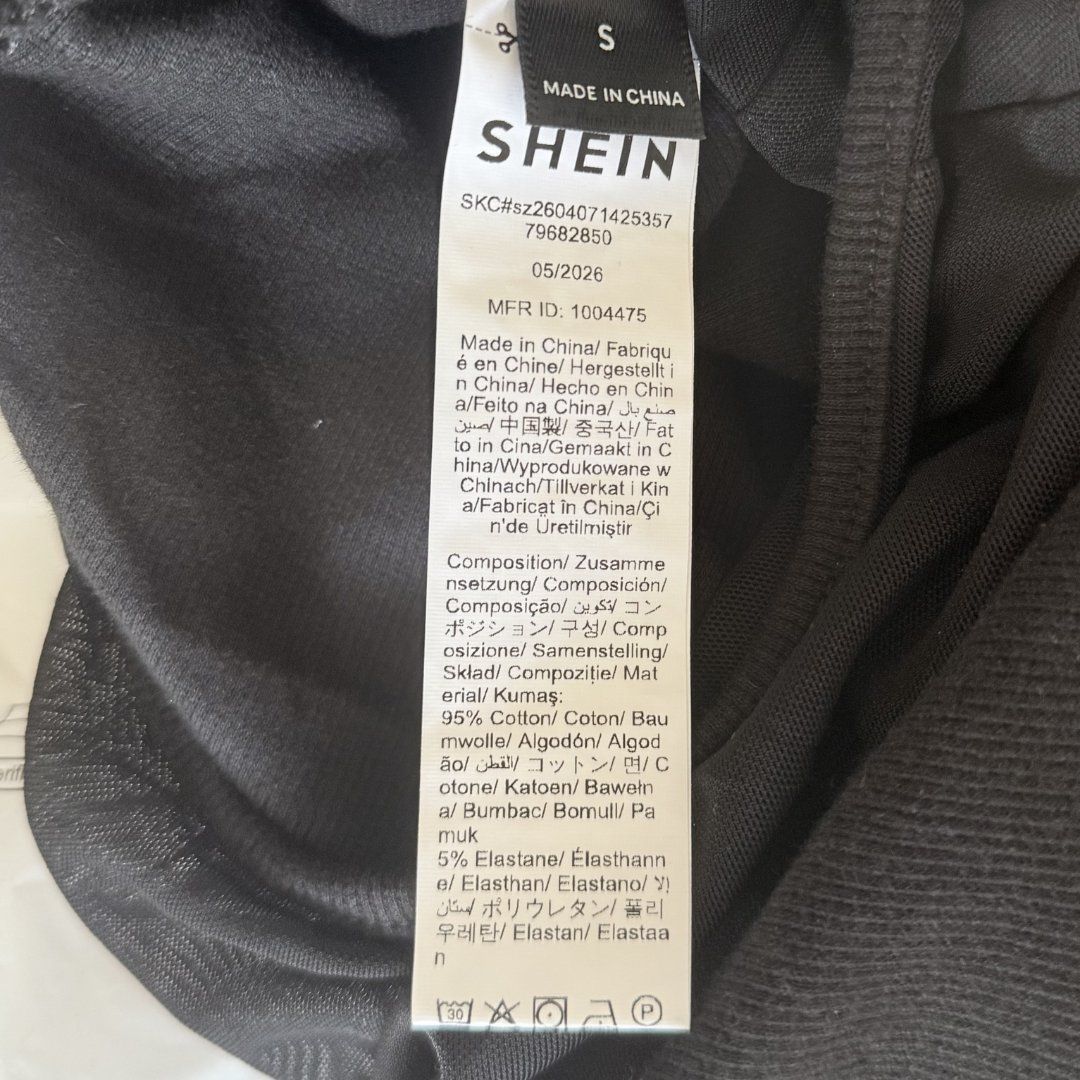 Shein Top: Shein Top Noir 95% Coton - Taille S - NEUF – Nuovo e nell'imballaggio originale da Vevey venduto da secondlifevevey 3